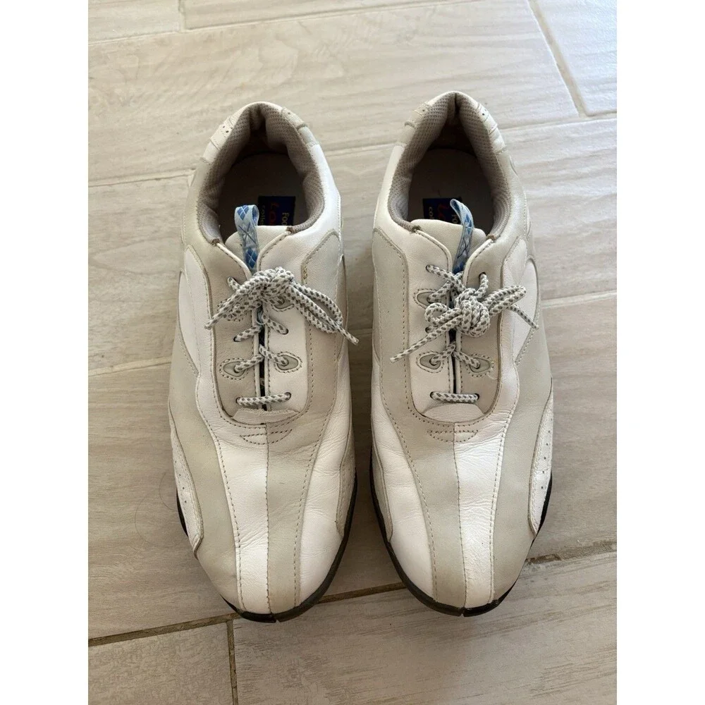 FootJoy Women's Size 9 Med LoPro Collection White 97058 Golf Shoes Soft Spikes